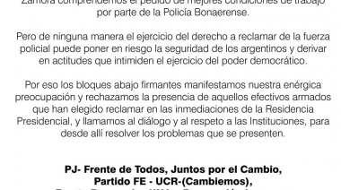 El Concejo lomense condenó "de manera unánime" el accionar de la Policía Bonaerense