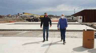 Grindetti supervisó obras de la planta de tratamiento de residuos de curtiembres en Villa Caraza
