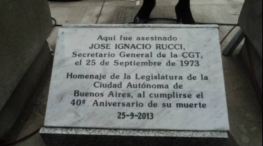 La CGT y el moyanismo criticaron que se haya negado un homenaje a José Ignacio Rucci