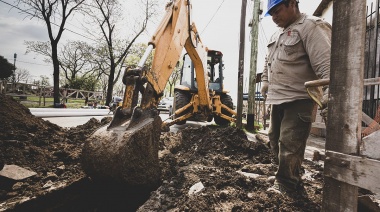 El municipio de Brown y AYSA avanzan con obras cloacales en Solano