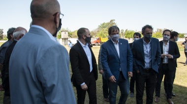 Junto a Cascallares, Katopodis y Guzmán anunciaron una obra para evitar inundaciones en el Parque Industrial