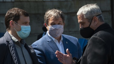 Junto a Cascallares, Katopodis y Guzmán anunciaron una obra para evitar inundaciones en el Parque Industrial