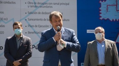 Junto a Cascallares, Katopodis y Guzmán anunciaron una obra para evitar inundaciones en el Parque Industrial