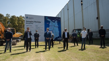 Junto a Cascallares, Katopodis y Guzmán anunciaron una obra para evitar inundaciones en el Parque Industrial