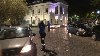 Operativos de tránsito con controles de alcoholemia en Plaza Brown