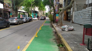 La semipeatonal de Iberlucea “llegó para quedarse”