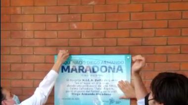 Homenajearon a Maradona en la “cuna de su nacimiento”