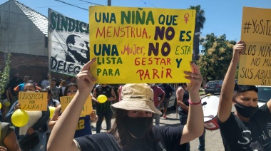 Madres de Pañuelos Amarillos exigieron Justicia por Zaira, la niña embarazada en una violación