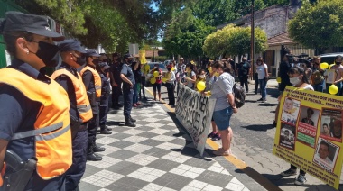 Madres de Pañuelos Amarillos exigieron Justicia por Zaira, la niña embarazada en una violación