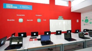 Cascallares inauguró en Glew el primer punto digital de Brown