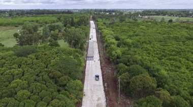 Cascallares y Depetri visitaron la obra de pavimentación en la avenida República Argentina