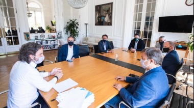 Cascallares se reunió con Cafiero y otros intendentes para analizar el avance de la campaña de vacunación y las obras públicas