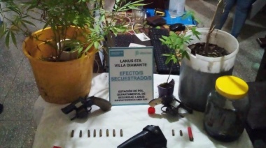 Era buscado por un intento de femicidio y cayó con armas y plantas de marihuana