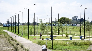 Cascallares y Simone recorrieron obras cloacales, hidráulicas y de urbanización en Don Orione