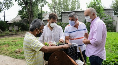 Grindetti recorrió el vivero municipal en el marco del programa "Actitud Verde"