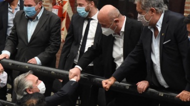 El Presidente anunció en Lanús el primer millón de vacunados en Buenos Aires