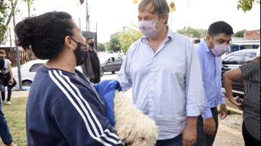 Cascallares y Frederic recorrieron un operativo de seguridad integral