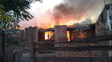 Se prendieron fuego cinco casas en San José y piden donaciones para las familias