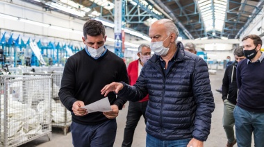 Grindetti visitó el Parque Industrial y anticipó obras de repavimientación
