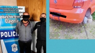 Quiso estafar al seguro de su auto, inventó que le robaron las ruedas y terminó preso