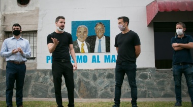 Camilo Vaca Narvaja "bajó" al distrito para homenajear a Dante Gullo