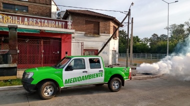 El Municipio realizó trabajos de fumigación para prevenir dengue, zika y chikungunya