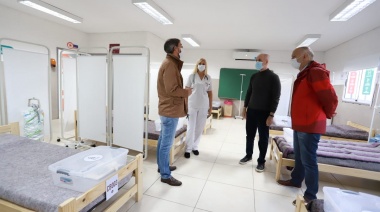 Grindetti recibió a Rodríguez Larreta y juntos visitaron nuevo centro de camas extrahospitalarias