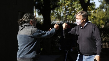 Cascallares visitó un centro de rehabilitación de adicciones en Glew