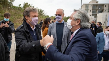 Cascallares acompañó a Alberto Fernández en la entrega de viviendas en San Martín