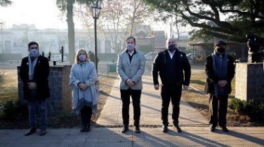 Cascallares encabezó el homenaje por el Día de la Bandera