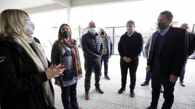 Cascallares y Katopodis visitaron obras de pavimentación en el distrito