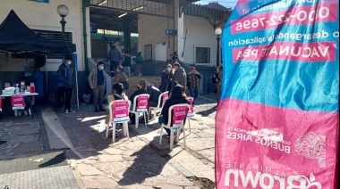 La comuna incorporó vacunatorios itinerantes en las estaciones de Claypole y Adrogué