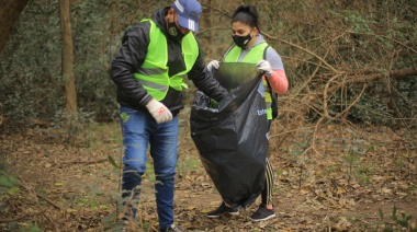 El municipio llevó adelante un operativo de limpieza en la reserva de la Laguna de Rocha