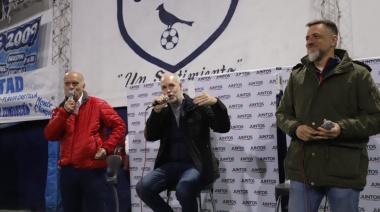 Grindetti encabezó un acto con Larreta e instó a “decirle basta” al FdT