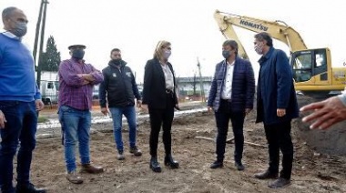 Cascallares y Katopodis recorrieron las obras del Viaducto de Ruta 4 en Burzaco