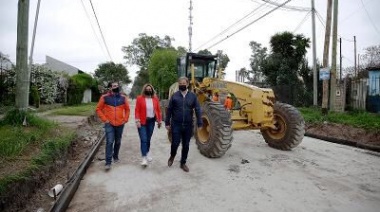 El intendente Cascallares recorrió obras de asfalto en tres localidades del distrito