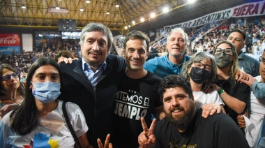 Desde Lanús, Máximo Kirchner advirtió que “el pueblo no puede aguantar otro ajuste”