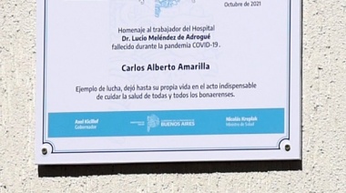 Kicillof y Cascallares encabezaron un emotivo homenaje al personal de Salud y recorrieron el Parque Industrial
