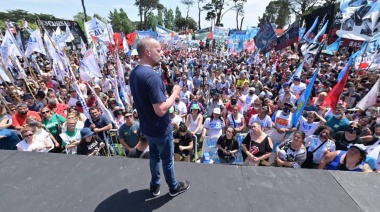 Insaurralde participó junto a Raverta de un acto en homenaje a Néstor Kirchner
