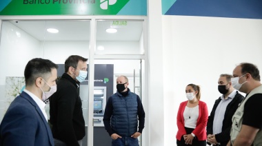 Insaurralde recorrió el nuevo Centro de Servicios Financieros