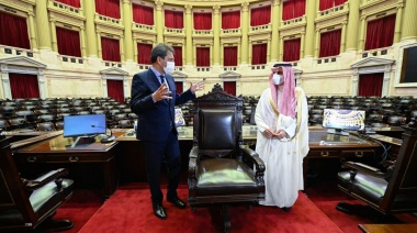 Con eje en las inversiones extranjeras, Massa recibió al príncipe Faisal Bin Farhan Al Saud de Arabia Saudita