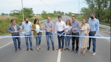 Insaurralde, Katopodis y Mantegazza inauguraron el nuevo pavimento de la avenida Rivadavia