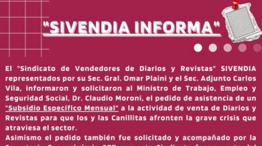 Los canillitas recibirán un “subsidio específico” para afrontar la crisis del sector