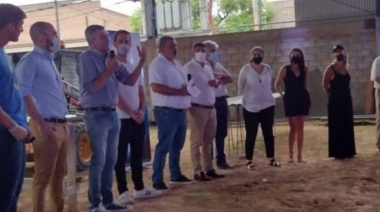 Guzmán, Zabaleta y Zanetti recorrieron obras en la Fundación Pupi