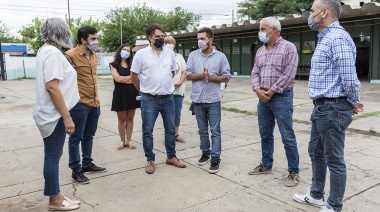 Fabiani recorrió obras de mejoras en escuelas de la localidad de Don Orione