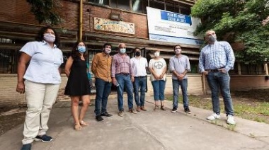 Fabiani recorrió obras de mejoras en escuelas de la localidad de Don Orione