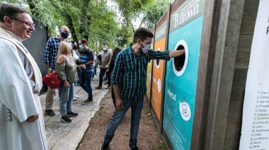Fabiani inauguró la primera estación de reciclaje de madera sintética en Brown
