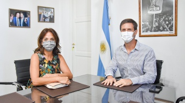 Mantegazza recibió a la diputada Sánchez Jauregui