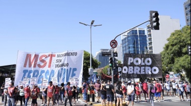 Se realizó la Jornada nacional de lucha piquetera a Desarrollo Social