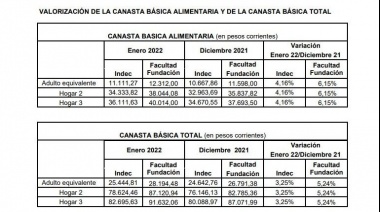 Informe sobre Índice de Precios al Consumidor e Índice de Precios de Alimentos en el GBA